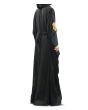 Amara_Gold_Embroidered_Black_Kaftan_Back View_IslamicShop.in