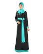 Asifa_Abaya_with_Stylish_Bow_Front View_IslamicShop.in