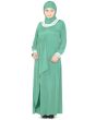 Malak_Abaya_Sea Green Color_IslamicShop.in