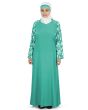 Ruhina_Abaya_Bottle Green Color_IslamicShop.in