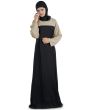 Eliza_Abaya_Black & Khaki Color_IslamicShop.in