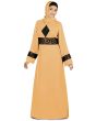 Najya_Turquoise_Abaya_Beige Color_IslamicShop.in