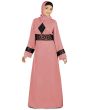 Najya_Turquoise_Abaya_Dusty Rose_IslamicShop.in