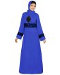 Najya_Turquoise_Abaya_Royal Blue Color_IslamicShop.in