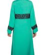 Najya_Turquoise_Abaya_Turquoise Green Back View_IslamicShop.in