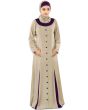 Wazeera_Abaya_Khaki & Purple Color_IslamicShop.in