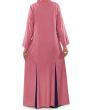 Wazeera_Abaya_Pink & Purple Color Back View _IslamicShop.in