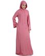 Lana_Pink_Moroccan_Abaya_Pink Color Main View_IslamicShop.in