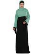 Idala_Abaya_Sweet Green & Black_IslamicShop.in