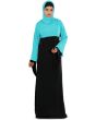 Idala_Abaya_Turquoise & Black_IslamicShop.in