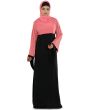 Idala_Abaya_Sweet Pink & Black_IslamicShop.in