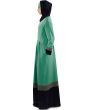 Sehrish_Aura _Green_Abaya_Light Green Side View_IslamicShop.in