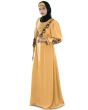 Shadan_Grey_Abaya_Beige Color_IslamicShop.in