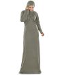 Zayba_Jersey_Abaya_Charcoal Color_IslamicShop.in