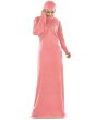 Zayba_Jersey_Abaya_Pink Color_IslamicShop.in