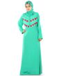 Neeshad_Abaya_Turquoise Green_IslamicShop.in