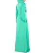 Neeshad_Abaya_Turquoise Green Color Side View_IslamicShop.in