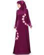 Maysaa_Abaya_Wine Color Angle View_IslamicShop.in