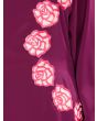 Maysaa_Abaya_Wine Color Close Up View_IslamicShop.in