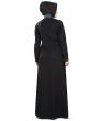 Maahnoor_Abaya_Black Color Back View_IslamicShop.in