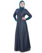 Maira_Denim_Abaya_Front View_Right_IslamicShop.in