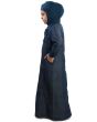 Maira Denim_Kid's_Abaya_Side View_IslamicShop.in