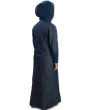 Maira Denim_Kid's_Abaya_Back View_IslamicShop.in