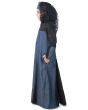 Farizah Denim_Kid's_Abaya_Side View_IslamicShop.in