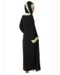 Sheila Black Abaya_Back View_IslamicShop.in