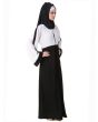 Norhan Black Abaya_Side View_IslamicShop.in