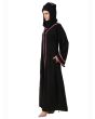 Rumaisa Black Abaya_Side View_IslamicShop.in