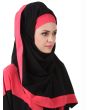 Aara Black Abaya_Hijab View_IslamicShop.in