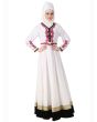 Ezzah White Abaya_Angle View_IslamicShop.in