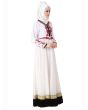 Ezzah White Abaya_Side View_IslamicShop.in