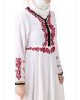 Ezzah White Abaya_Close View_IslamicShop.in