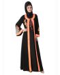 Azka Black Abaya_Angle View_IslamicShop.in