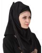 Annam Black Abaya_Hijab View_IslamicShop.in