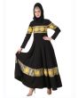 Maisah Black Abaya_Angle View_IslamicShop.in