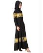 Maisah Black Abaya_Side View_IslamicShop.in