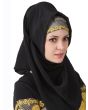 Maisah Black Abaya_Hijab View_IslamicShop.in