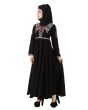 Yumn Black Abaya_Side View_IslamicShop.in