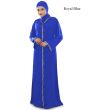 Madiha_Hand_Embroidered_Front_Open_Burqa_Royal Blue Color_IslamicShop.in