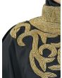 Nayyab_Hand_Embroidered_Black_Kaftan_Close Up View_IslamicShop.in