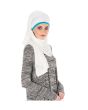 Plain Jersey Hijab (Off White)_Side View_IslamicShop.in