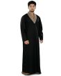 Afzal_Black_Galabiyya_FrontVIew_IslamicShop.in