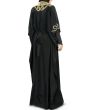 Nayyab_Hand_Embroidered_Black_Kaftan_Back View_IslamicShop.in