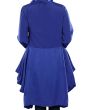 Casual_Crepe_Royal_Blue_Tunic_Back View_IslamicShop.in