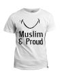 White T-Shirt (Proud)_Main View_IslamicShop.in