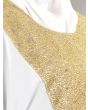 Walidah_Hand_Embroidered_White_Kaftan_Close Up View_IslamicShop.in