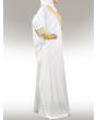 Walidah_Hand_Embroidered_White_Kaftan_Side View_IslamicShop.in